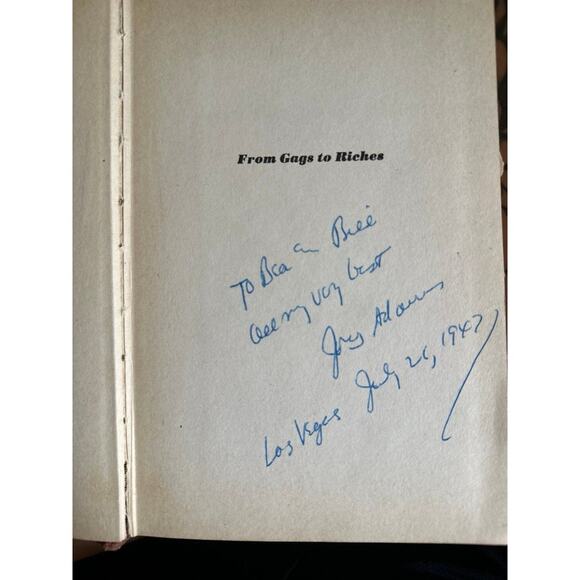 From Gags to Riches Vintage Hardback Book - Picture 5 of 5